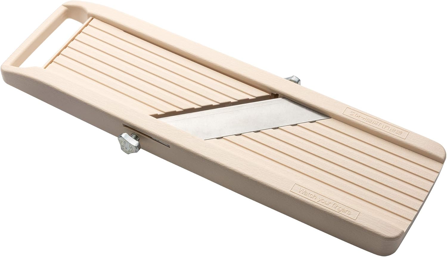 [french Days]trancheuse À Mandoline Japonaise Bn-1 Avec Trois Lames Interchangeables En Acier Inoxydable, Ivoire, Coupe-légumes, Éplucheur, Acier Inoxydable, Blanc Cassé