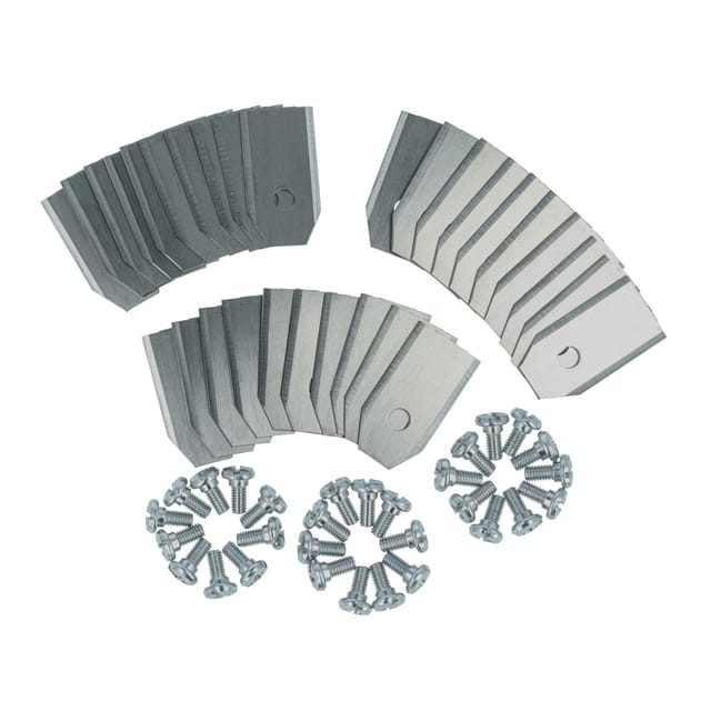 vhbw 30x Ersatz-Messer kompatibel mit Husqvarna Automower 310 Mark II, 315 Mark II, 312V Rasenmäher - Ersatzklinge Silber, Stahl