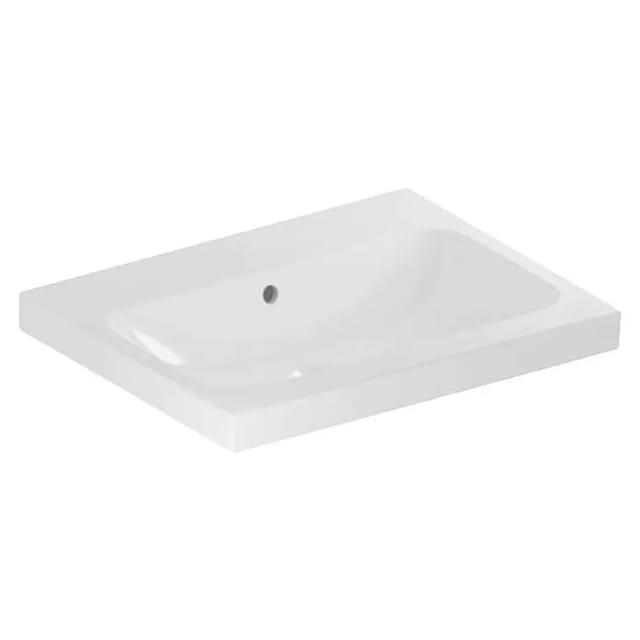 Keramag - Geberit iCon Light Waschtisch, 60 cm x 48 cm, ohne Hahnloch, mit