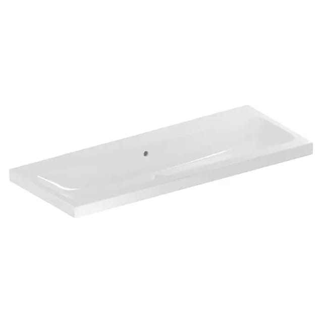 Keramag - Geberit iCon Light Waschtisch, 120 cm x 48 cm, ohne Hahnloch, mit