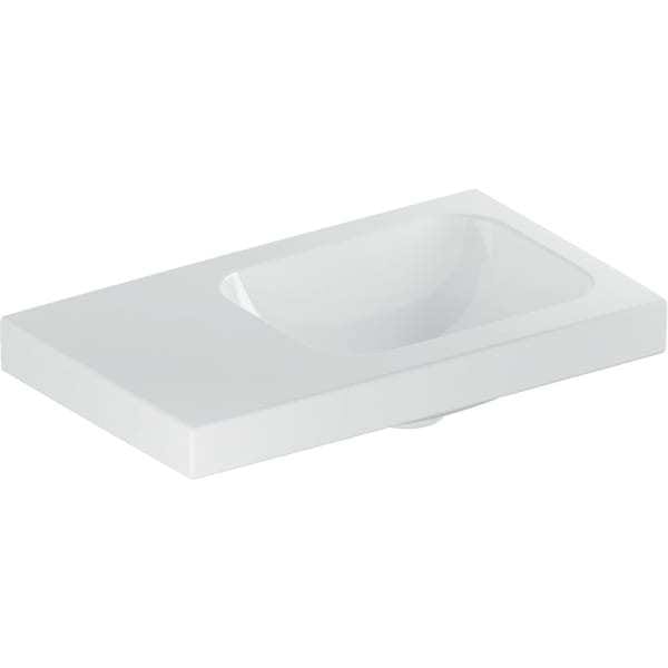 Keramag - Geberit Icon Light Handwaschbecken, 53 Cm X 31 Cm, Ohne Hahnloch,