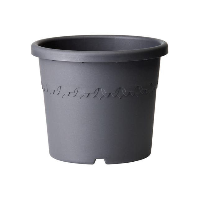Elho - Pflanztopf Algarve ø 35 x 29 cm anthrazit Kunststofftöpfe