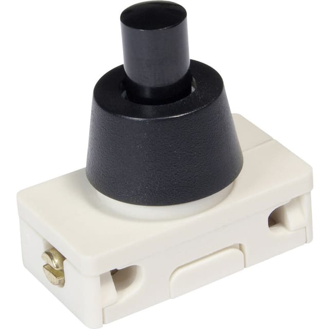 InterBär 3030-211.02 Druckschalter 250 v/ac 2 a 1 x Aus/Ein rastend (l x b) 25 mm x 14 mm 1 St.