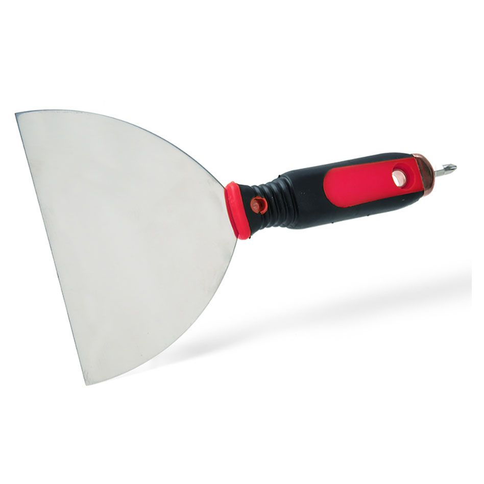 Schuller Eh'klar - Fugenspachtel mit Bit rostfreier Stahl und 2K Handgriff Breite 150 mm