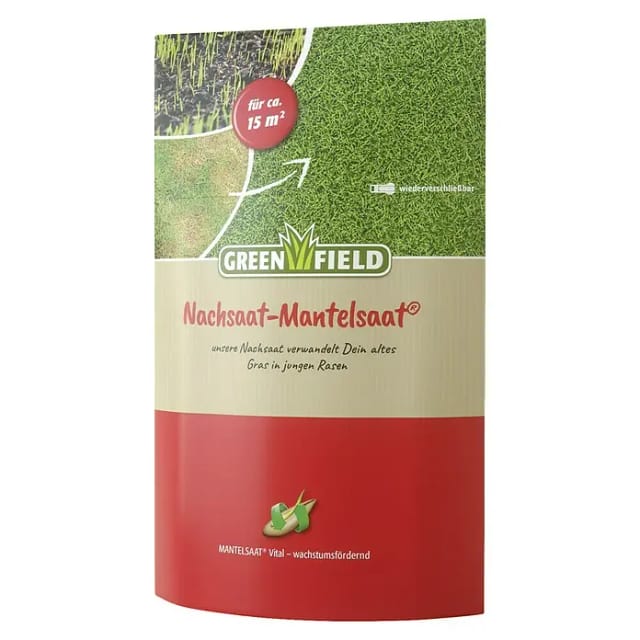 Nachsaat-Mantelsaat 0,275 kg - verjüngt den Rasen - Greenfield