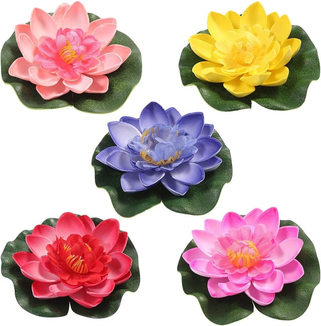 Soekavia - Pcs Künstliche Seerose Schwimmende Lotus Blume Teich Hause Hochzeit Decor 10cm