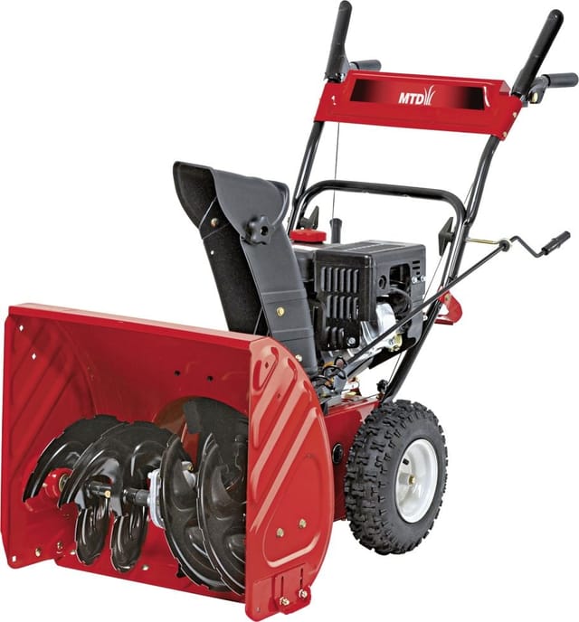 MTD Benzin Schneefräse Smart M 61 3 kW, 61 cm Arbeitsbreite Schneefräse mit Raupenantrieb