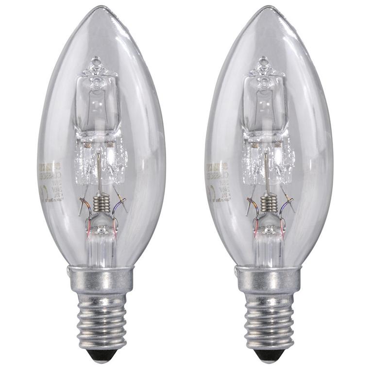 Xavax Halogen-kerzenlampe, E14 20w, Warmweiß, 2 Stück