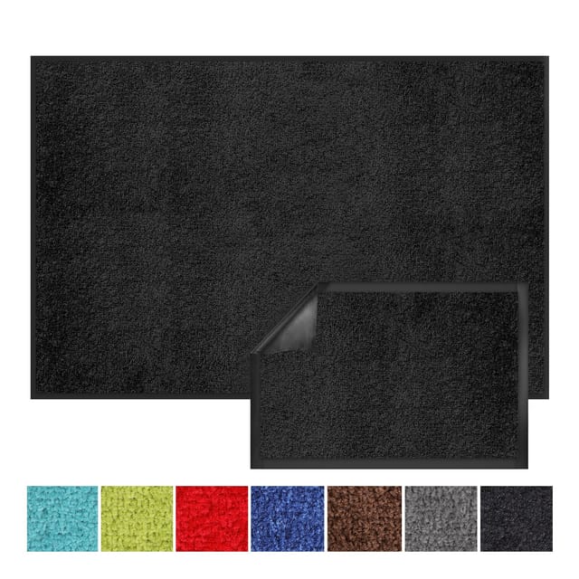 Schmutzfangmatte Monochrom Schwarz 135 x 200 cm