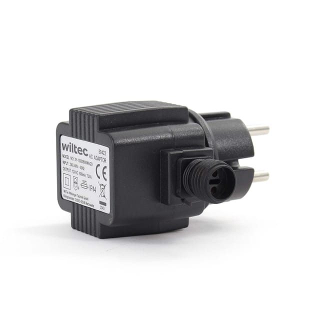 SunSun Netzteil JBA35V-12-050VA 12 v 600 mA, 2-poliger Netzadapter mit Niedervolt-Stecksystem, Transformator IP44 für Teichbeleuchtung und Garten