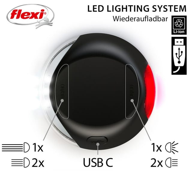 Flexi - led Lighting System für Leinen schwarz Keine Angabe