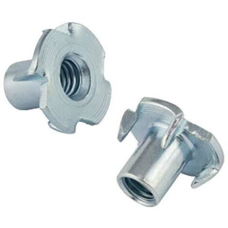 Ecrou En T M5 X 8 Mm Acier Galvanisé Lot De 50 Pièces Pour Vis Métriques Raccord Griffe À 4 Pans
