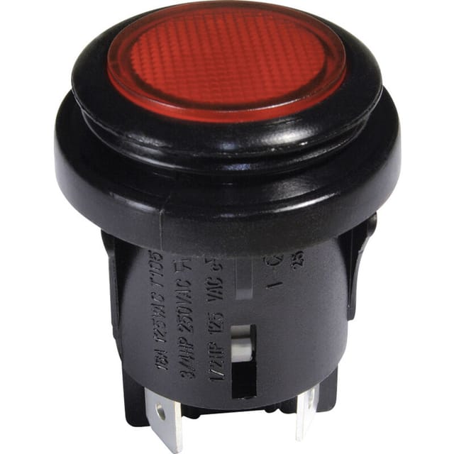 InterBär 3659-295.22 Druckschalter 250 v/ac 16 a 2 x Aus/Ein rastend IP65 1 St.