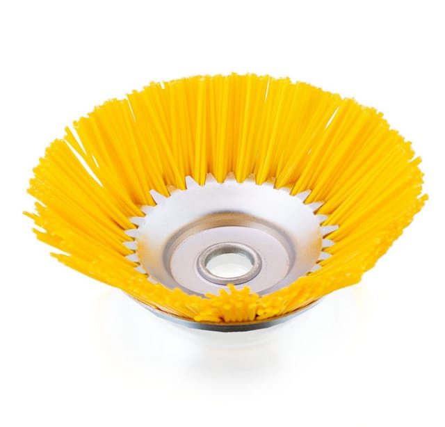 Nylon Unkrautbürste Topfbürste Wildkrautbürste Mähkopf Motorsense Freischneider Trimmer 200mm