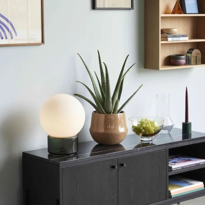 Lampe Hubsch Sphere Opalglas 25x33 Cm