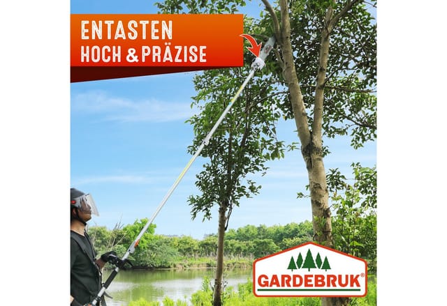 5in1 Multitool GBMT520 2 ps Garten Motorsäge Motorsense Benzin Rasentrimmer Kettensäge Hochentaster Heckenschneider - Gardebruk