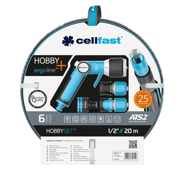 Cellfast Hobby Ergo Schlauch-Set 20 m, 1/2', 16-209