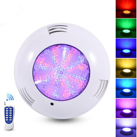 Lampe De Piscine Led Rgb 35w – Étanche Ip68 – 12 Modes D'Éclairage – Télécommande 15m – Installation Facile 12v Ac/dc