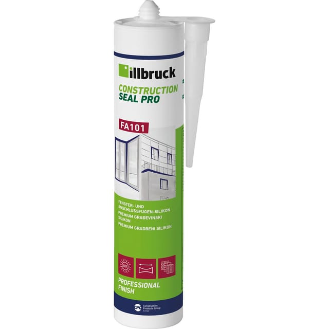 Illbruck - Fenster- und Anschlussfugen-Silikon FA101 Inhalt: 310ml Eiche hell in Kartusche