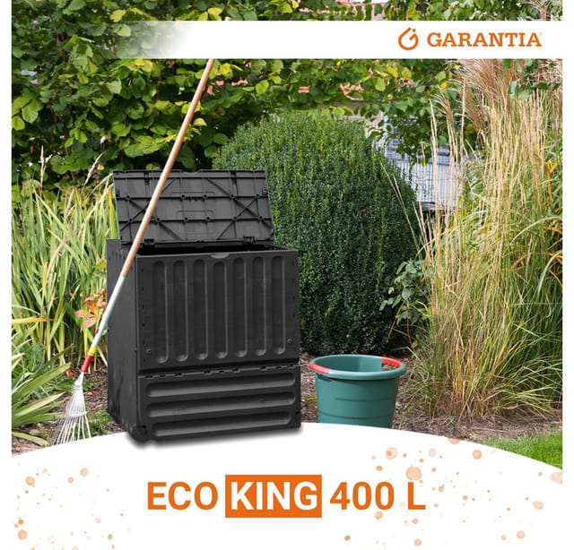 Eco-king Komposter 400 Liter schwarz - Garantia