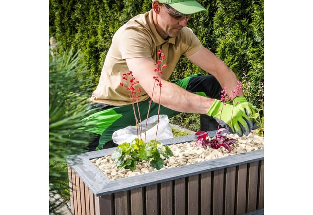 Marmorkies, 5kg, Dekosteine, 15 - 25mm, Kieselsteine, Gartenkiesel, Beet, Blumentopf, Grab, Zierkies, weiß - Relaxdays