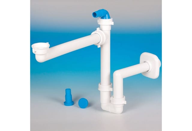 So-tech - sotech Raumspar-Siphon mit Geräteanschluss, 32 - 40 mm, weiß, Raumsparsiphon, Ablaufgarnitur für Küche und Bad