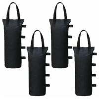Lot De 4 Poids De Gazebo Pour Tonnelle Et Pavillon, Sac De Lestage Sable Pour Jambes, Tentes Pare-soleil, Parasol