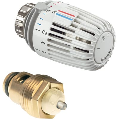 Le Sanitaire - imi Heimeier Retro S-Set dn 15 Thermostat-Oberteil und Thermostat-Kopf k