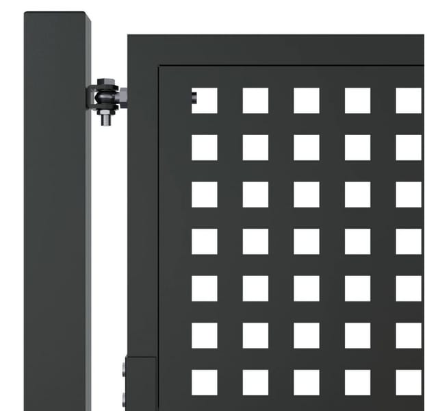 vidaXL Gartentor Anthrazit 105x225 cm Stahl