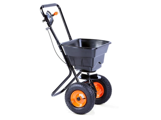 FX-GS36 Salzstreuer Streuwagen für 36kg Streugut - Saatgutstreuer Düngerstreuer Handstreuer - Fuxtec