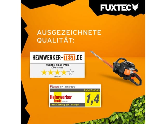 Benzin Heckenschere Profi FX-MHP126 mit XXL-Schwertlänge 800 mm Schwert - Fuxtec