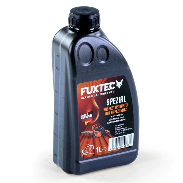 FUXTEC original Kettenöl 1 Liter Sägekettenhaftöl mit Haftzusatz- MADE IN GERMANY - FX-KO1000