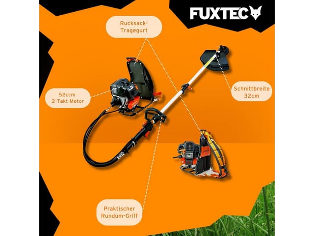 FX-MS152T rückentragbare Benzin Motorsense Multitool 2in1 Freischneider - Fuxtec