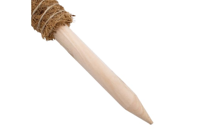 Kokos Rankstab 40 cm natur - 4 Stück - Pflanzstab für Zimmerpflanzen – Blumen Pflanz Stab Topf Rankhilfe Kletterhilfe Kokosstange für Kletterpflanzen