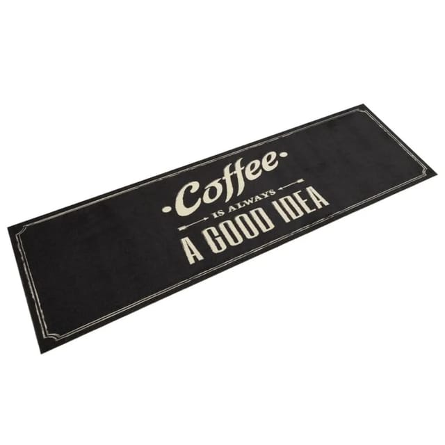 Küchenteppich Waschbar Kaffee 45x150 cm Samt Vidaxl