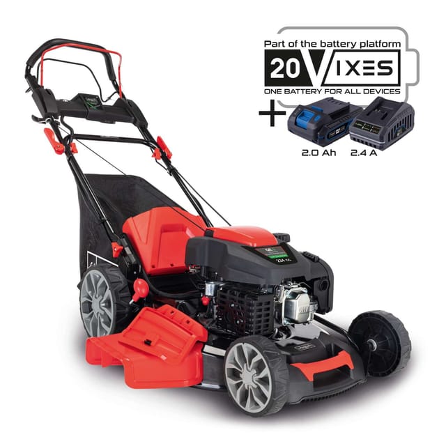 Scheppach - Selbstfahrender Benzin-Rasenmaher Elektrostart 225cc 56cm ms225-56e