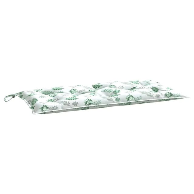 Gartenbank-Auflage Blattmuster 100x50x7 cm Oxford-Gewebe Vidaxl