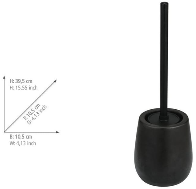 WC-Garnitur Nerno Schwarz - Schwarz - Wenko