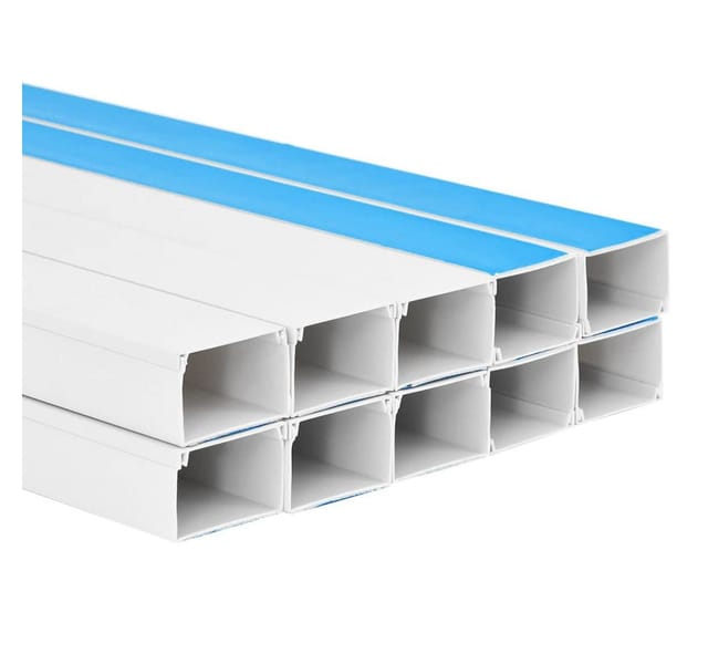 Kabelkanäle Selbstklebend 50x25 mm 10 m pvc Vidaxl