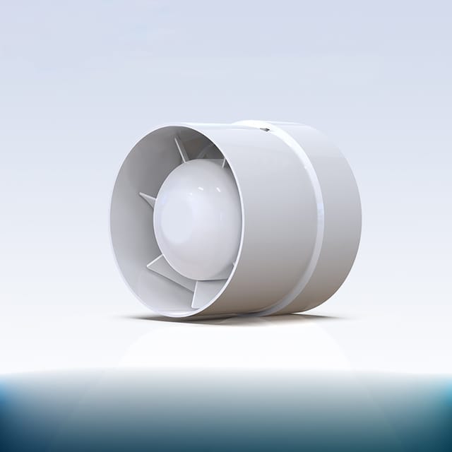 Leiser Luftabsauger, 19 W Energieeffizienter Mischstrom-kanalventilator Für Bad, Lüftungsöffnungen, Gewächshäuser, Zelte, Lfi-09s
