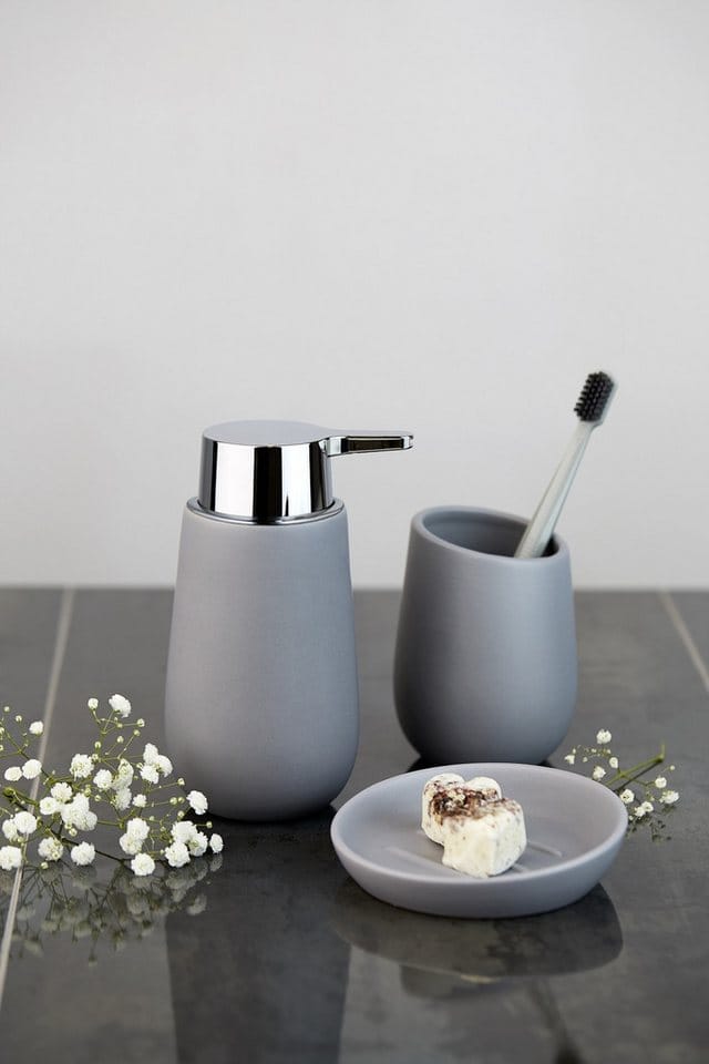 Waschtisch-Set Badi Grau, 2-tlg. - Grau - Wenko