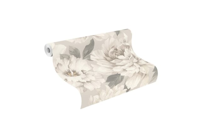 Papiertapete 201352 Tapete Blumen Floral 53 x 1005 cm Rasch Selection Grau