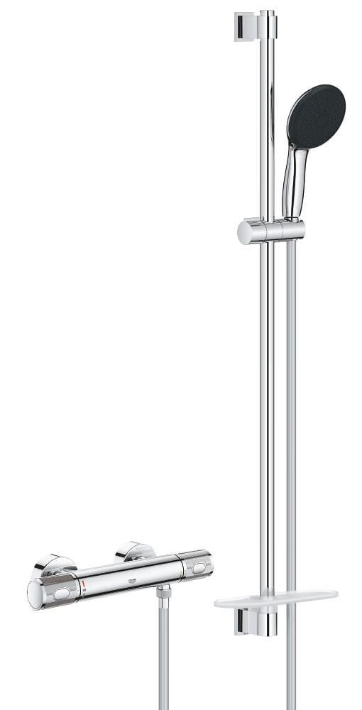 Precision Feel - Duschset mit Thermostat, 3 Strahlarten, Chrom 34853001 - Grohe