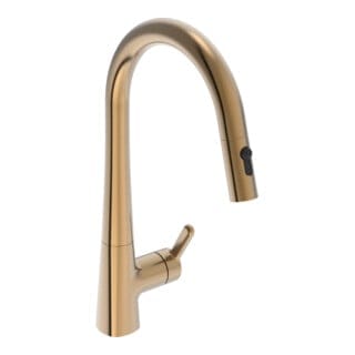 Hansa - Designo - Spültischarmatur mit ausziehbarer Brause, Bronze gebürstet 5136228381