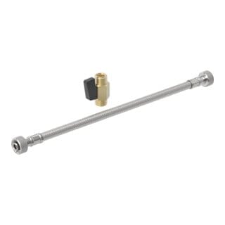 Geberit AquaClean Alba/Sela Panzerschlauch m. Kugelhahn,