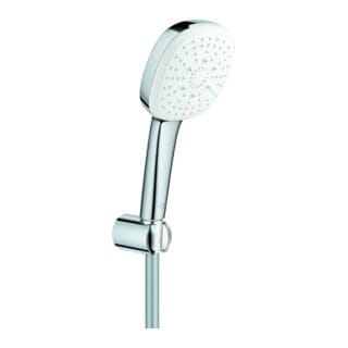 Grohe - Tempesta Cube 110 Wandhalterset, Chrom, 3 Strahlarten Rain/Jet/Massage, 3bar, 8,4l/min, Handhalter, Brauseschlauch 1500mm