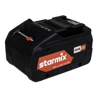 Akkupack 18 v 10.0 Ah Li-HD Starmix 457031