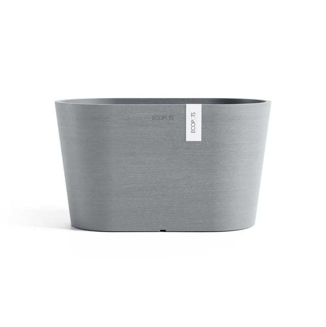 Ecopots Tokyo 30 Blumentopf – L 30 cm x B 17 cm x H 17 cm – Dunkelgrau – Innen- und Außenbereich