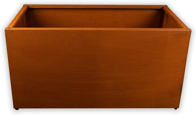 Designer Hochbeet Rahmen (Ohne Boden) aus Cortenstahl als Bausatz trog 150x40x50cm - Köhko