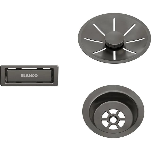 Blanco - Accessoires - Ablaufgarnitur InFino, dunkler Stahl 206900